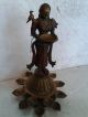 Annapoorna Annapurna Rare Brass Metal Goddess Of Food Grains For Multiple Candle India photo 5