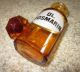 Antique Amber Crystal Medicine Pharmacy Apothecary Bottle Enamel Label Bottles & Jars photo 5