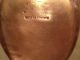 Antique Solid Copper Pan With Stamp On Back Metalware photo 2