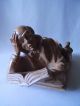 Vintage Carved Wooden Groeden Groednertal Academic Y Carved Figures photo 3