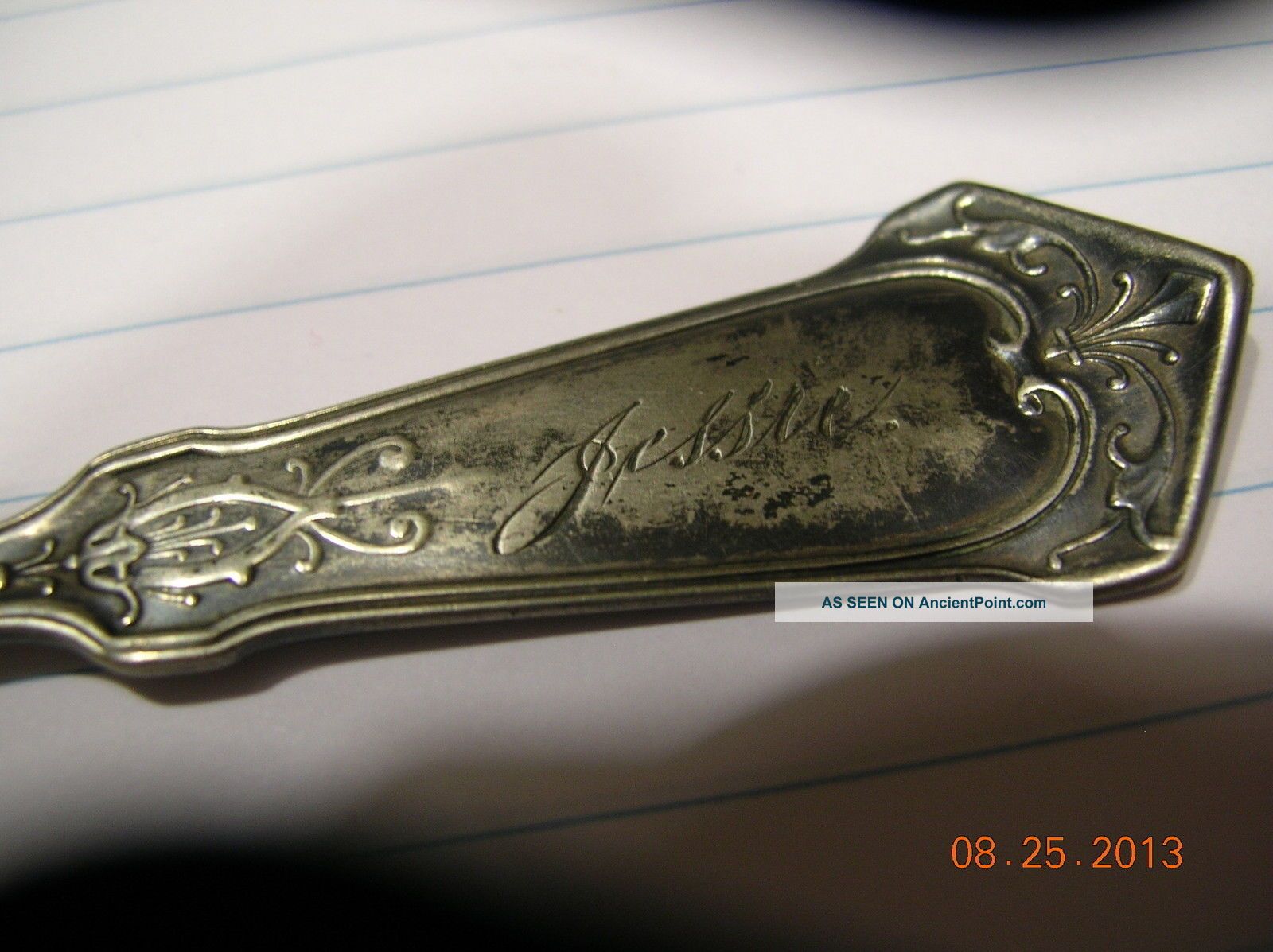 5 Teaspoons Angelo By Wood And Hughes Ny Victorian Teaspoons Unknown photo