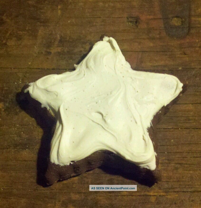 Primitive Homestead Pantry Fake Food Vanilla Star Cookies Bowl Fillers Ornies Primitives photo