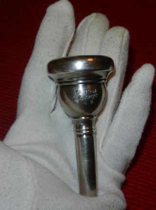 Very Old Gretsch Trombone Euphonium Mouthpiece,  Silver All Range 42 photo
