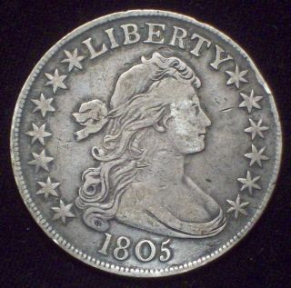 1805 Draped Bust Half Dollar Silver O - 110 Variety Rare R - 5 Rarity 5 photo