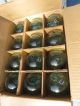 Nib Rare Factory Case Of 12 Lt Green Japanese Glass Float Ball Buoy Bouy Fishing Nets & Floats photo 1