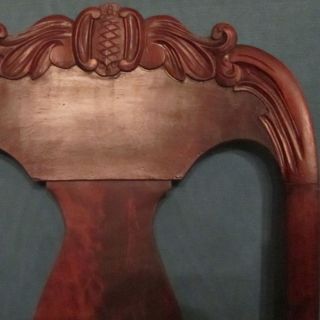 Victorian Carved Antique Empire Style Chair photo
