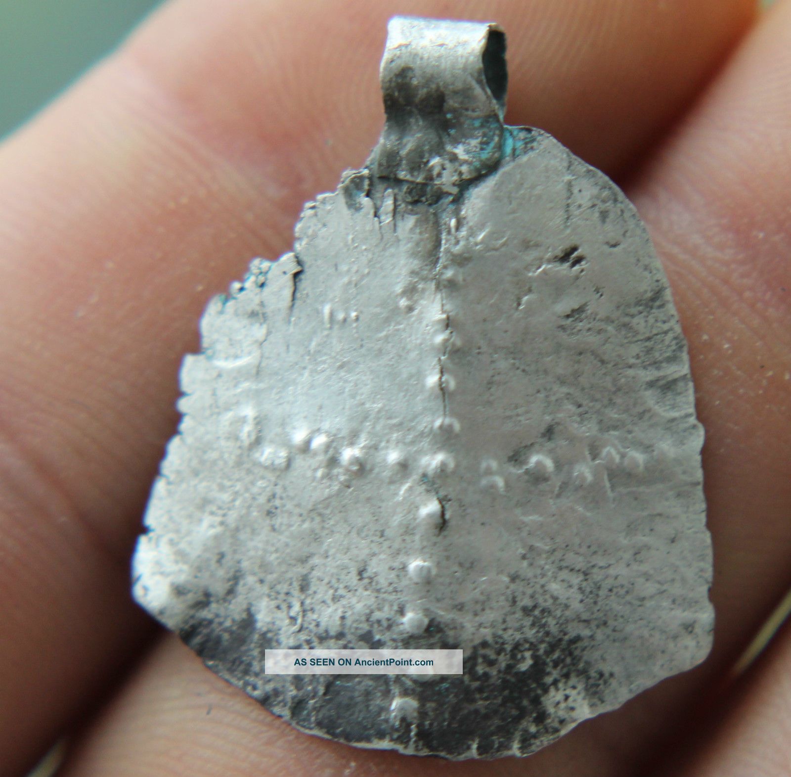 Scandinavian/nordic - Viking Silver Warrior - Military Amulet Pendant 800 - 1000 Ad Scandinavian photo