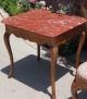 Antique French Provincial Occasional Table W Rouge Marble Top Nr Pre-1800 photo 1