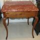 Antique French Provincial Occasional Table W Rouge Marble Top Nr Pre-1800 photo 4
