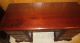 Antique Solid Mahogany Kneehole Desk By Hungerford With Brass Hardware 1900-1950 photo 1