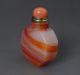 Chinese Rouge Colored Handwork Peking Glass Snuff Bottle - Jr10570 Snuff Bottles photo 1