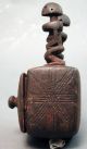 Dogon Couple African Ancestral Wood Box Container Statue Figure Mali Ethnix Other photo 2
