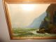 Antique Painting Coastal High Cliffs Dramatic Gulls Ships Signed T Bailey Other photo 2