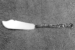 Repousse 1845 By Kirk Antique Master Butter Serving Knife In Sterling Silver photo