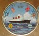 C1970 Rms Queen Mary Ocean Liner Nautical Transport Souvenir Tin Tray & Coasters Other photo 1