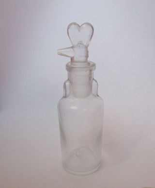 Antique German Tk Drop Opium Anaesthesia Medical Aqua Blue Glass Bottle Size 1 photo