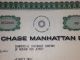 1960 ' S Chase Manhattan Stock Certificate W/ David Rockefeller President Fac Sign The Americas photo 2