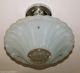 () 1940s Vintage Large Flower Glass Ceiling Light Lamp Chandeliers, Fixtures, Sconces photo 3
