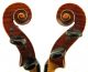 Excellent Antique Markneukirchen German Violin 1938 - Ready - To - Play String photo 3