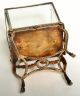 Antique Silver 800 Martin Mayer Claw Foot German Miniature Glass Display Case Other photo 6