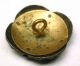 Antique Brass Button Quad Ginkgo Leaf Design W/ Cut Steel Accents Buttons photo 2