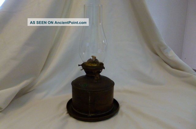 Antique Perko Oil Lamp Maritime Primitives photo