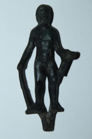 Quality Ancient Greek Etruscan Bronze Figure 5/4th Century Bc photo