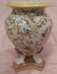Rare Vintage Antique Asian China 3 Legs Vase Cherubs Angels 9.  7 