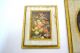Vintage Italy Antiqued Florentine Wall Plaque Floral Shabby Gold Print Chic Set Toleware photo 3