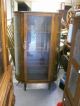 Antique Bow Front China Cabinet 1900-1950 photo 3