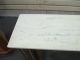 53067 Marble Top Credenza Curio W/ Etched Glass Door Post-1950 photo 1