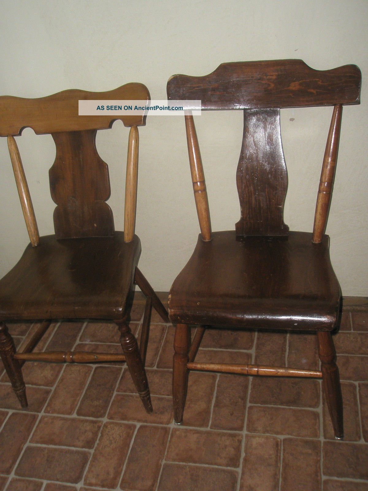 Antique Primitive Wood Chair (your Choice) 1800-1899 photo