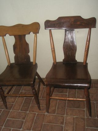 Antique Primitive Wood Chair (your Choice) photo