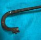 1700 ' S Antique Snake Head Shape Carved Iron Period Indian Waking Stick India photo 3