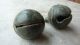 Pair Antique Bronze Medieval Crotal Bells British photo 1