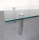 Vintage Contemporary Style Chrome Glass Coffee Table Post-1950 photo 6