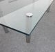 Vintage Contemporary Style Chrome Glass Coffee Table Post-1950 photo 7