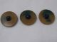 Vintage Button - 3 Mustard Carved Bakelite - True Vintage Buttons photo 1