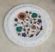 An Attractive Plate White Marble Inlay Handicraft India photo 4