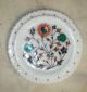 An Attractive Plate White Marble Inlay Handicraft India photo 6