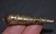 Antique Yoruba Gilded Brass Conical Pendant Jewelry photo 1