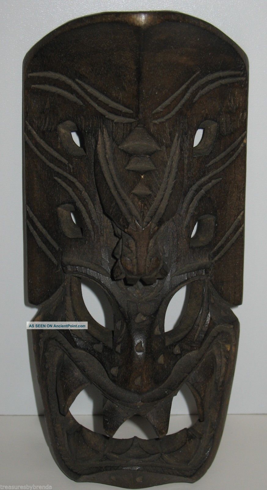 Small Hand Carved Wooden Mask Sculpture Head Figure African Decor Sculptures & Statues photo
