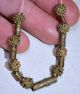 Antique Yoruba Lost Wax Gilded Brass Beads,  Nigeria Jewelry photo 1