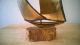 Antique Bronze Sailing Ship Boat Model Ships photo 1