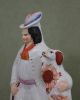 19thc Staffordshire Pottery Figures,  Musicians English Springer Spaniel Dogs String photo 8