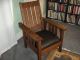 Mission Morris Chair Flat Arm Early Gus Style 1900-1950 photo 7