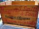 Antique Advertising Smith Orchard Wood Crate Graphics Wooden Box Primitive Primitives photo 9