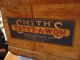 Antique Advertising Smith Orchard Wood Crate Graphics Wooden Box Primitive Primitives photo 1
