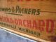 Antique Advertising Smith Orchard Wood Crate Graphics Wooden Box Primitive Primitives photo 2
