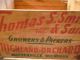 Antique Advertising Smith Orchard Wood Crate Graphics Wooden Box Primitive Primitives photo 6